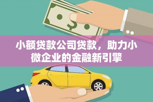 许昌小额贷款公司贷款，助力小微企业的金融新引擎